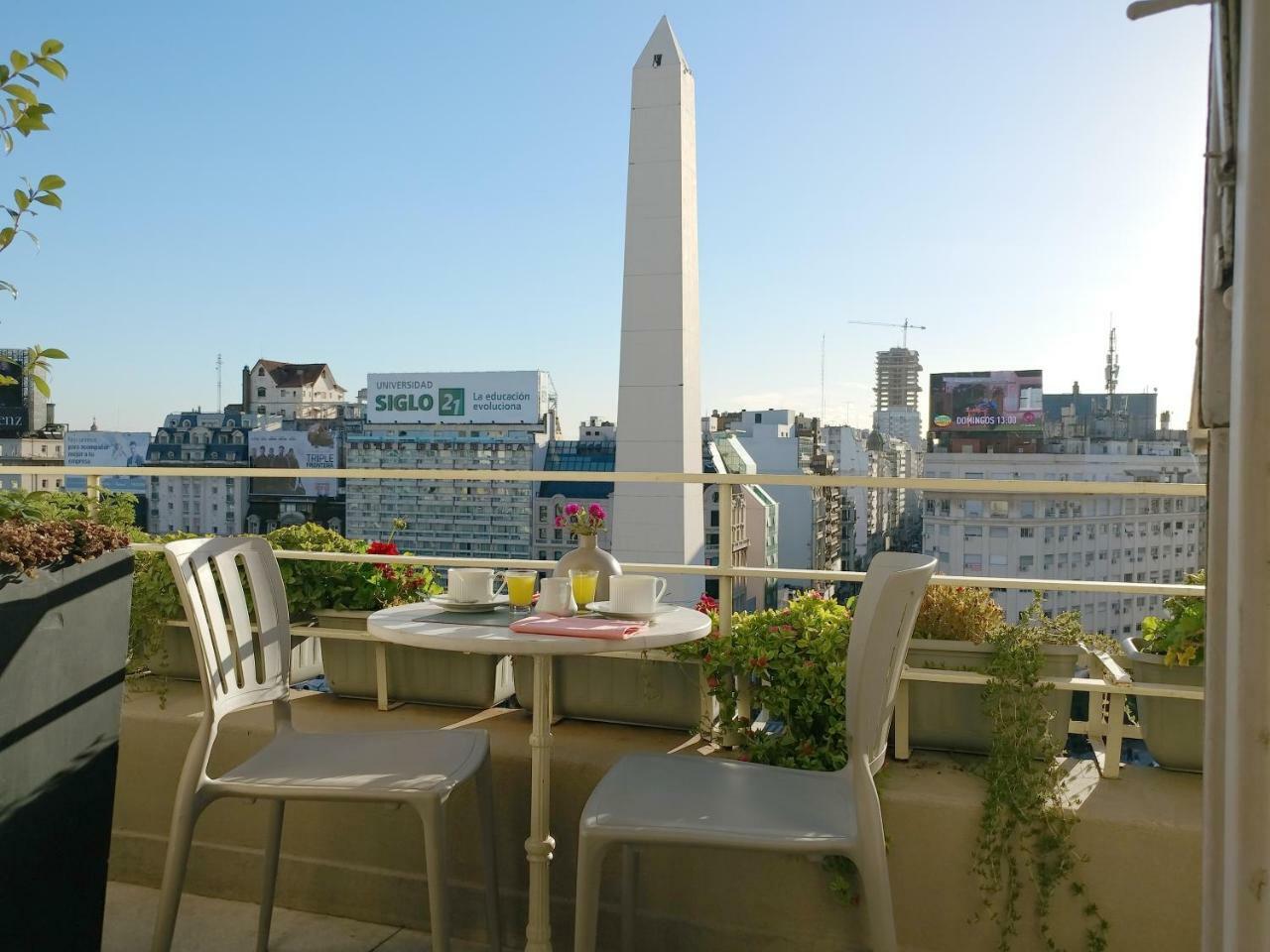 Penthouse Frente Al Obelisco Con Terraza Apartment Buenos Aires Luaran gambar