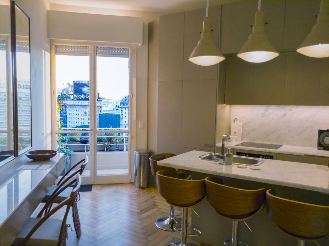 Penthouse Frente Al Obelisco Con Terraza Apartment Buenos Aires Luaran gambar